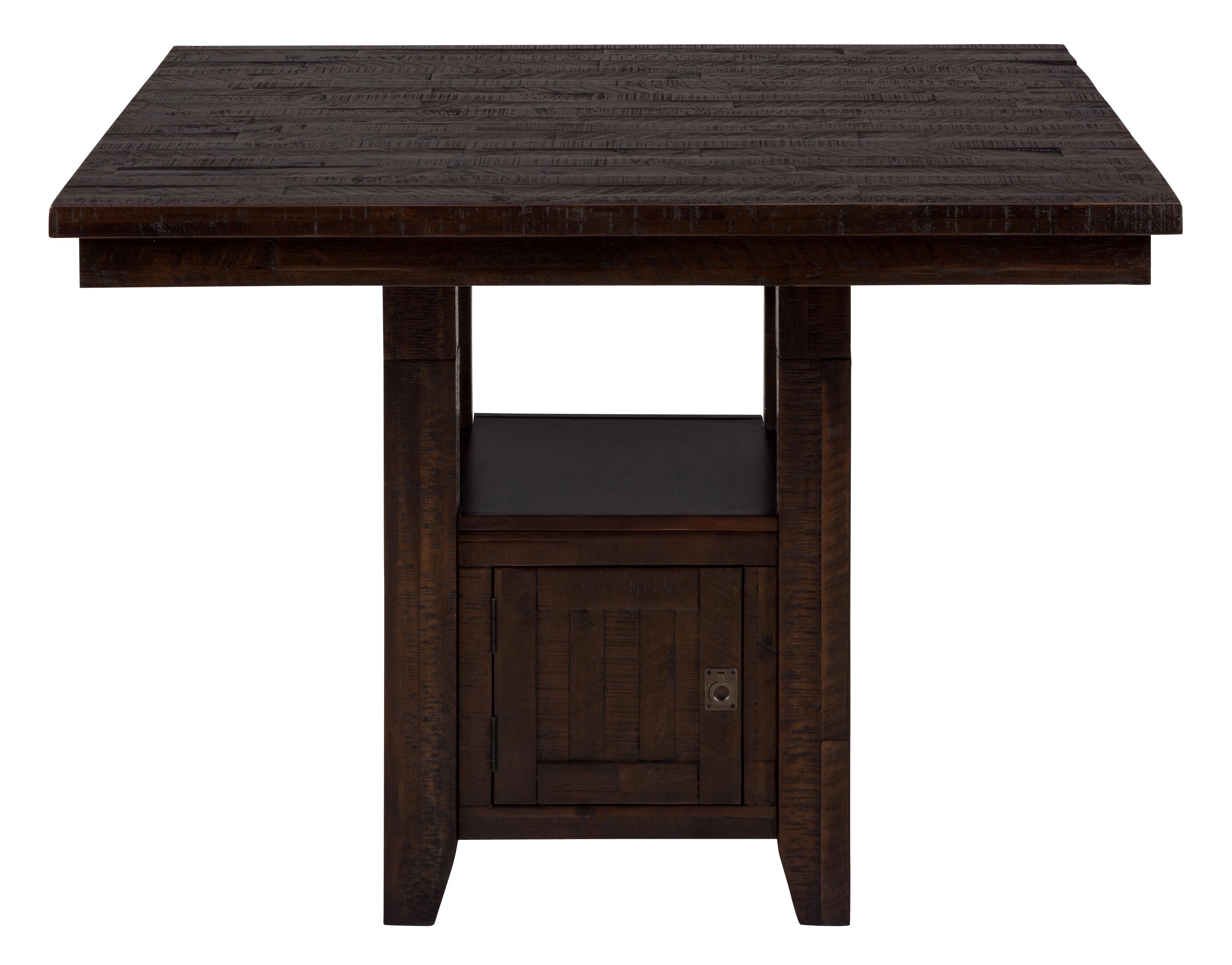Jofran Kona Grove 70548 Fixed Counter Table with Storage Base